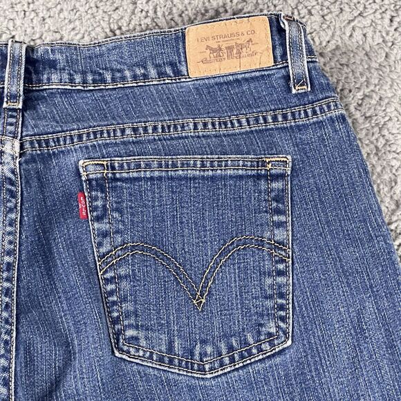 Levis 550 Relaxed Bootcut Jeans Women 16 High Rise Medium Wash Western Casual - Picture 9 of 11